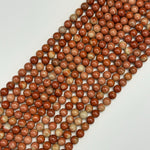 Orange Fancy Jasper Beads - Polished Round Beads