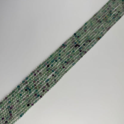Rainbow Fluorite Beads - Polished Round - (AA Quality)