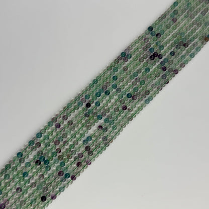 Rainbow Fluorite (Green Fluorite) Beads - Polished Round (A Quality)
