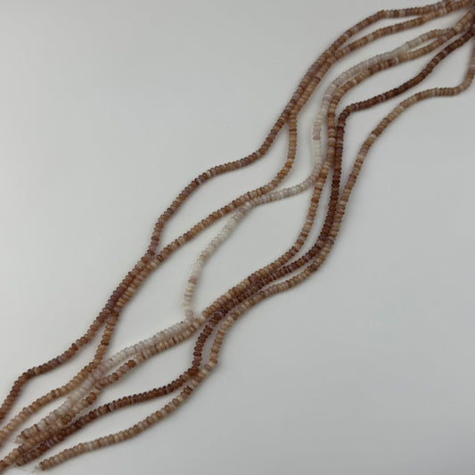 Rare Pink Mother Of Pearl Beads - Polished Rondelle