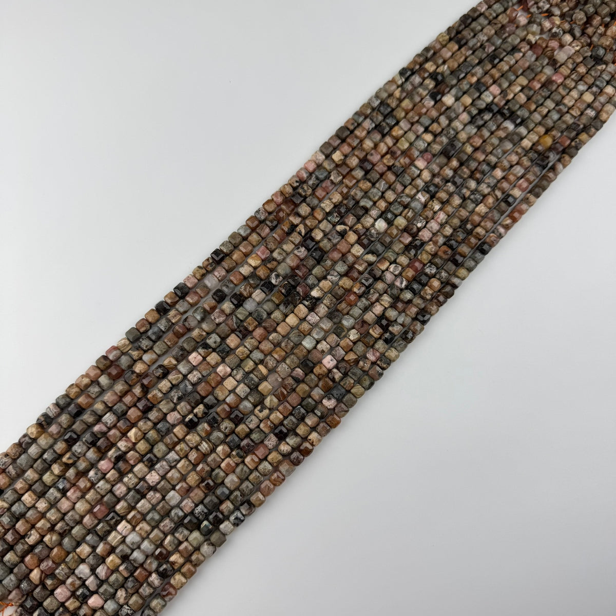 Rhodochrosite Square Beads