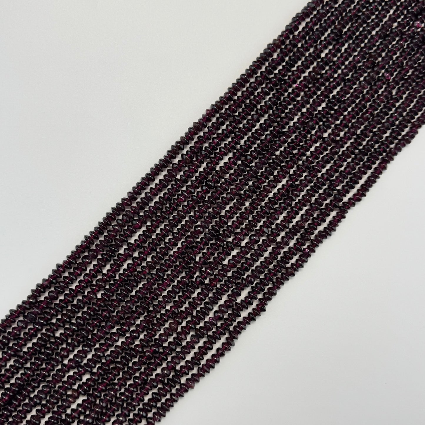 Garnet Polished Spaceship Gemstone Beads (A Quality)
