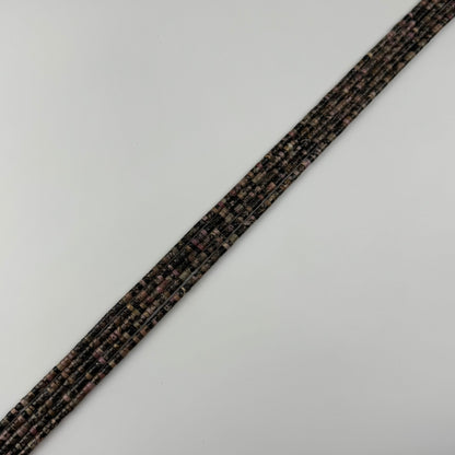 Rhodonite Dendritic Heishi Beads