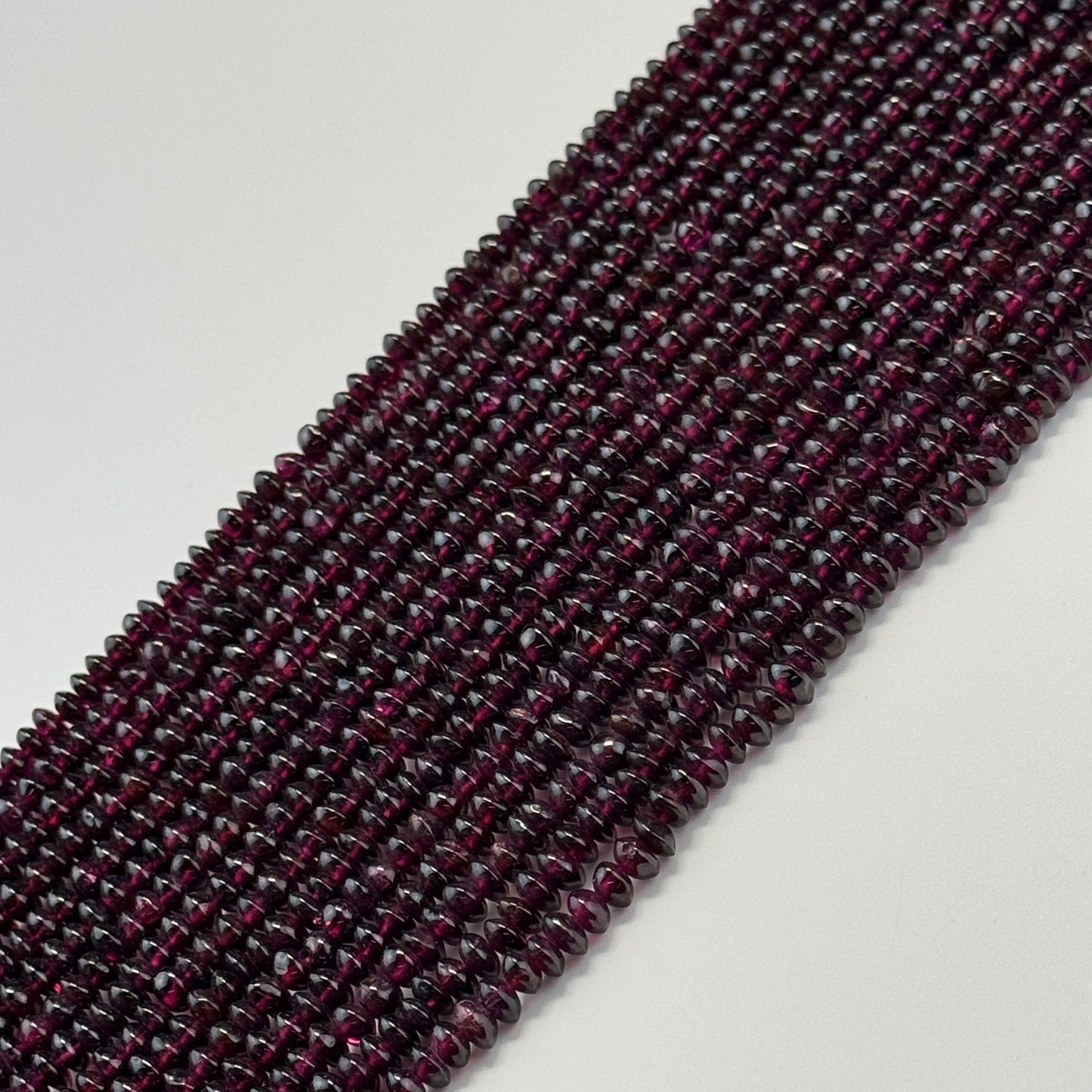 Garnet Polished Spaceship Gemstone Beads (A Quality)