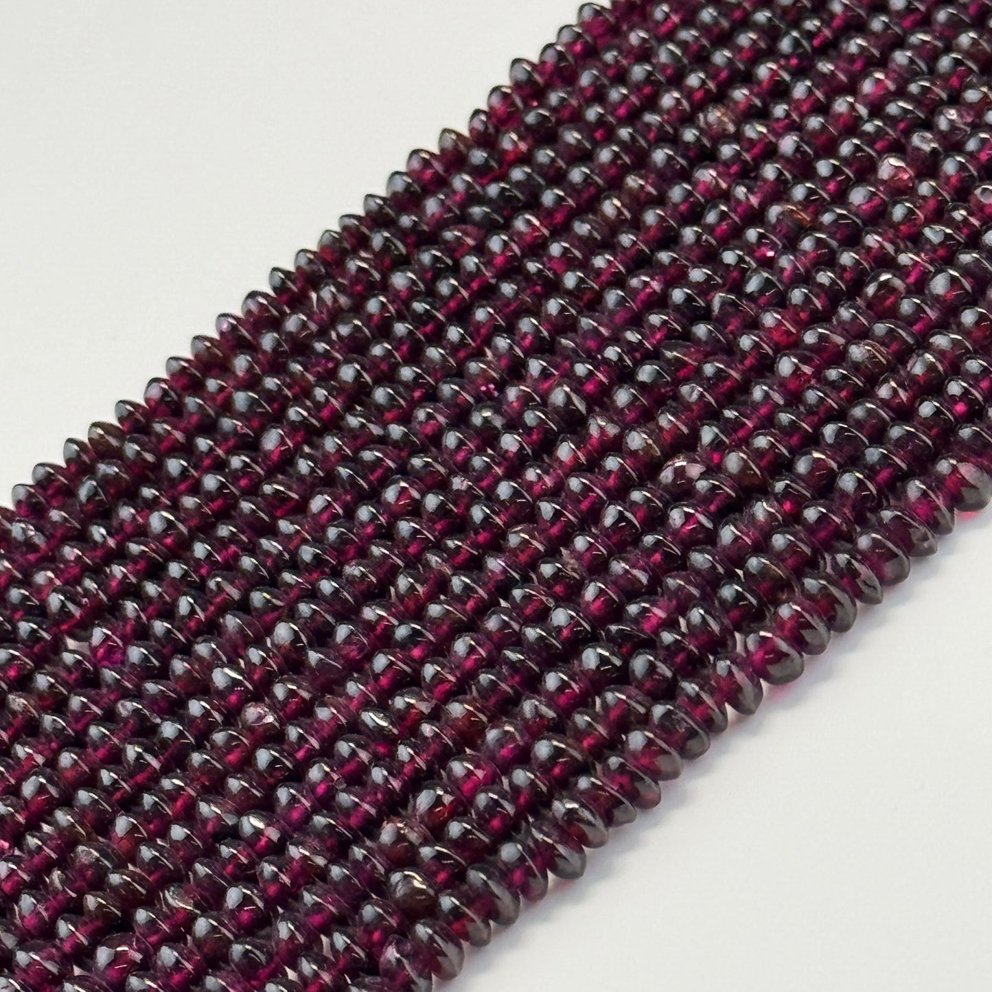Garnet Polished Spaceship Gemstone Beads (A Quality)