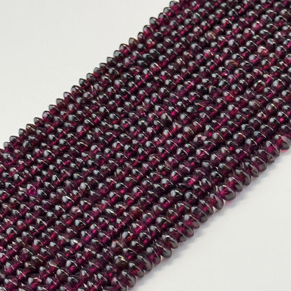 Garnet Polished Spaceship Gemstone Beads (A Quality)