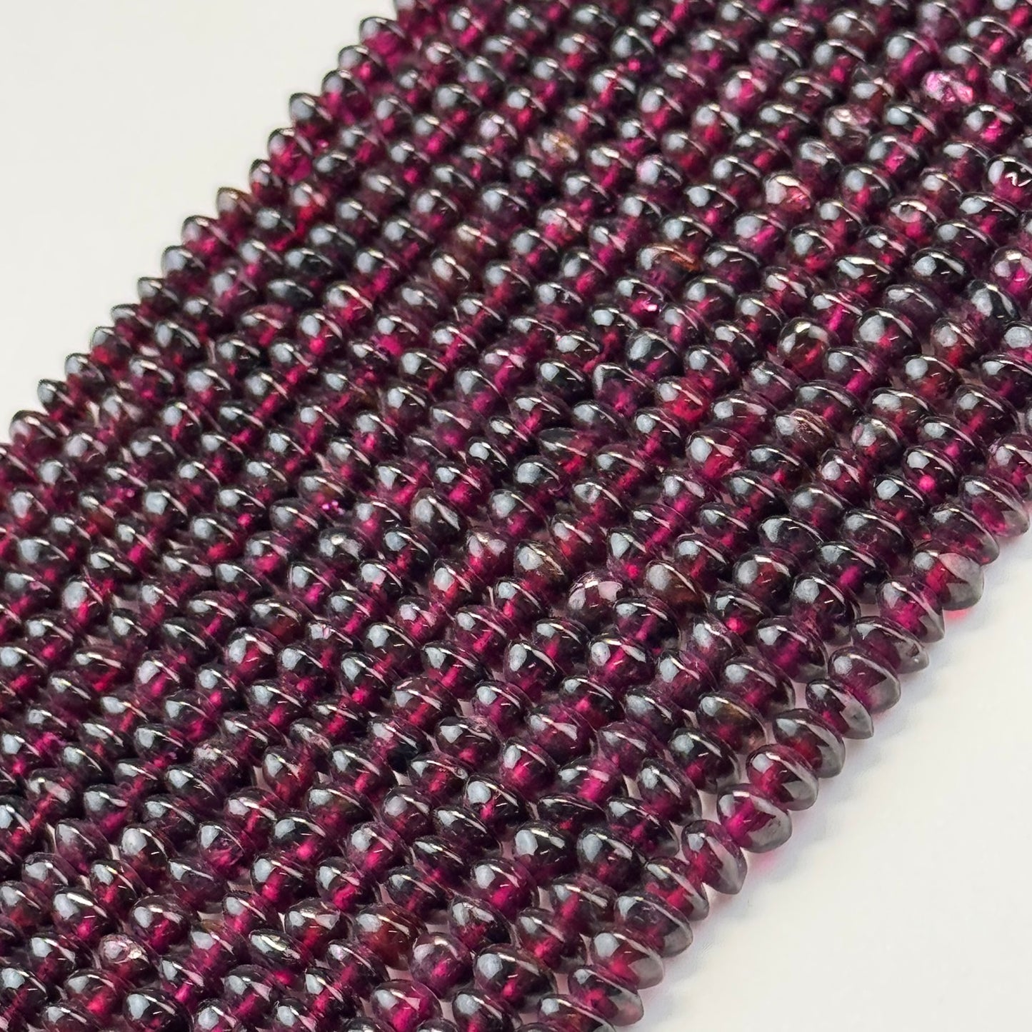 Garnet Polished Spaceship Gemstone Beads (A Quality)