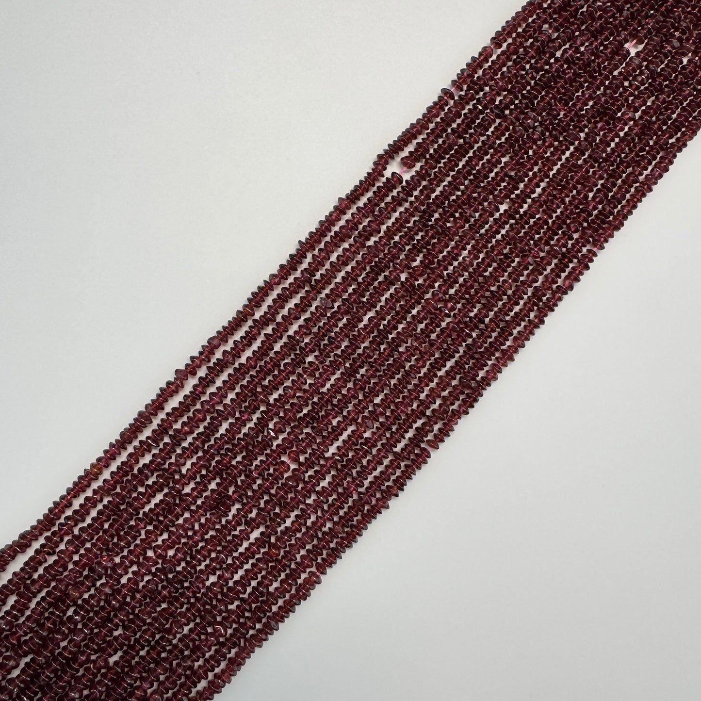 Garnet Polished Spaceship Gemstone Beads (A Quality)
