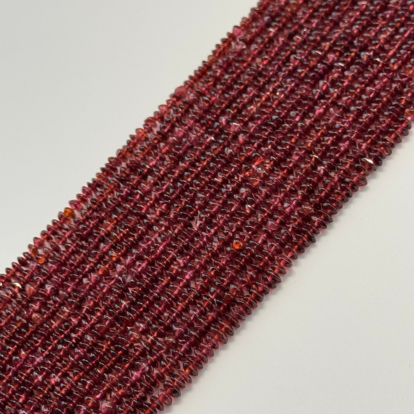 Garnet Polished Spaceship Gemstone Beads (A Quality)