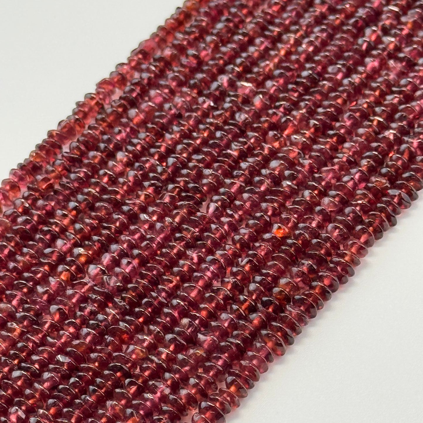 Garnet Polished Spaceship Gemstone Beads (A Quality)