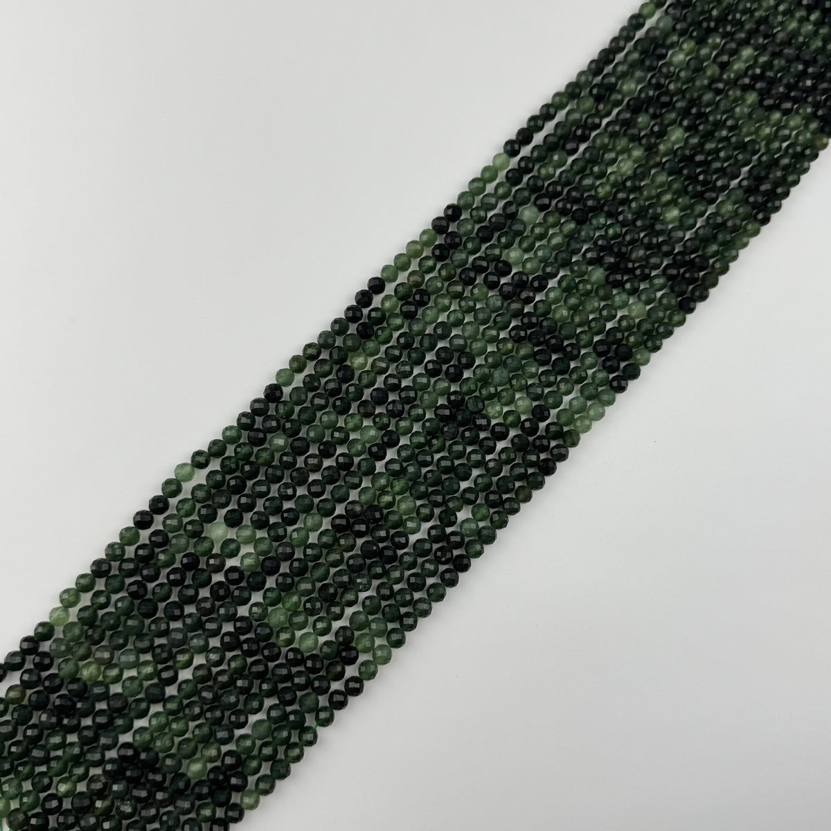 Serpentine Faceted Round Beads