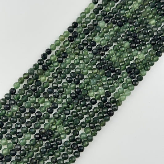 Serpentine Faceted Round Beads