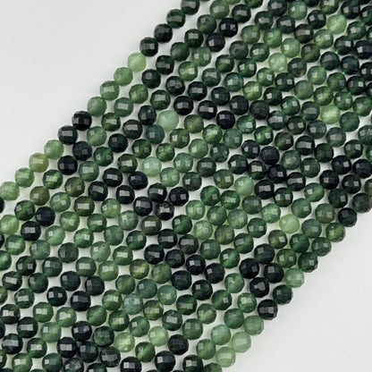Serpentine Faceted Round Beads
