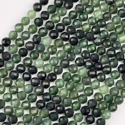 Serpentine Faceted Round Beads