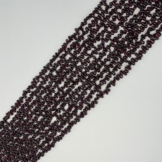 Garnet Polished Teardrop Gemstone Beads (A Quality)