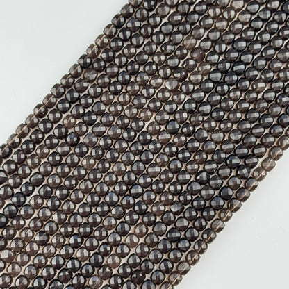 Smoky Quartz Square Beads