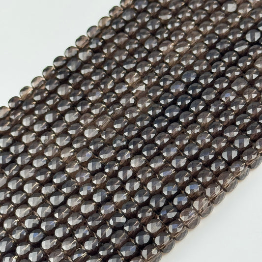 Smoky Quartz Square Beads