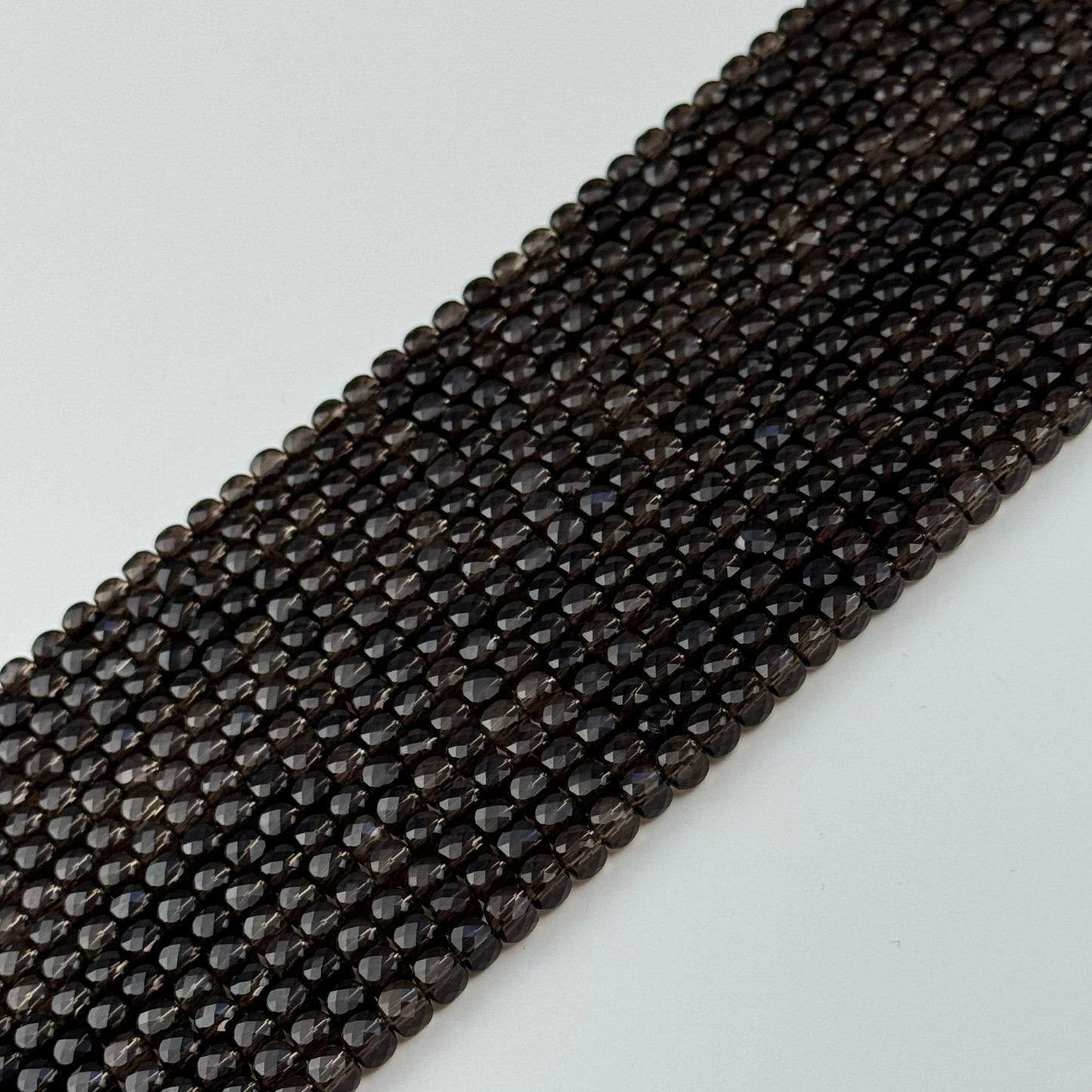 Smoky Quartz Square Beads