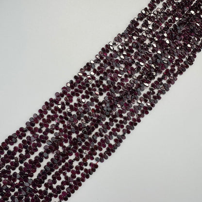 Garnet Polished Pear Gemstone Beads (A Quality)
