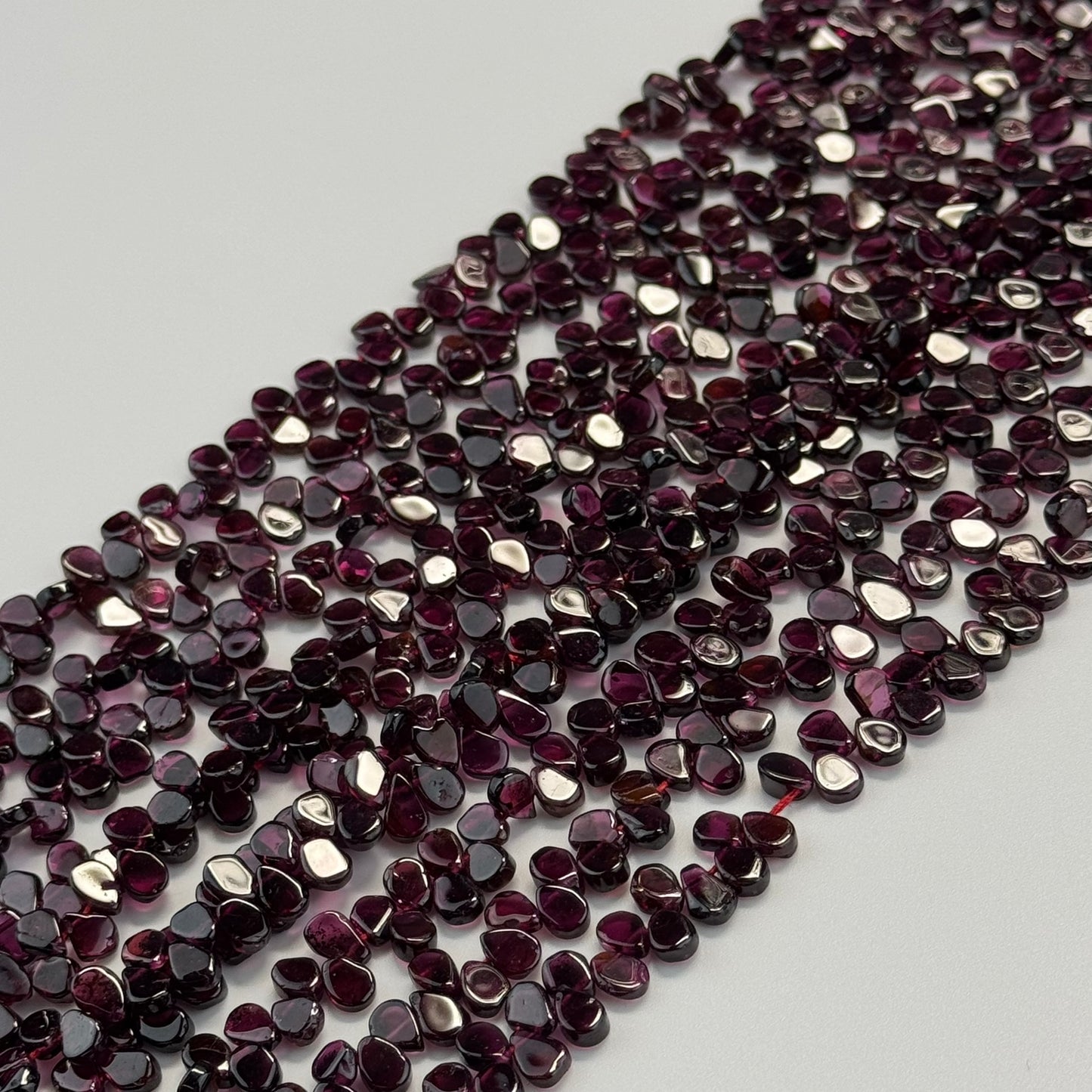 Garnet Polished Pear Gemstone Beads (A Quality)