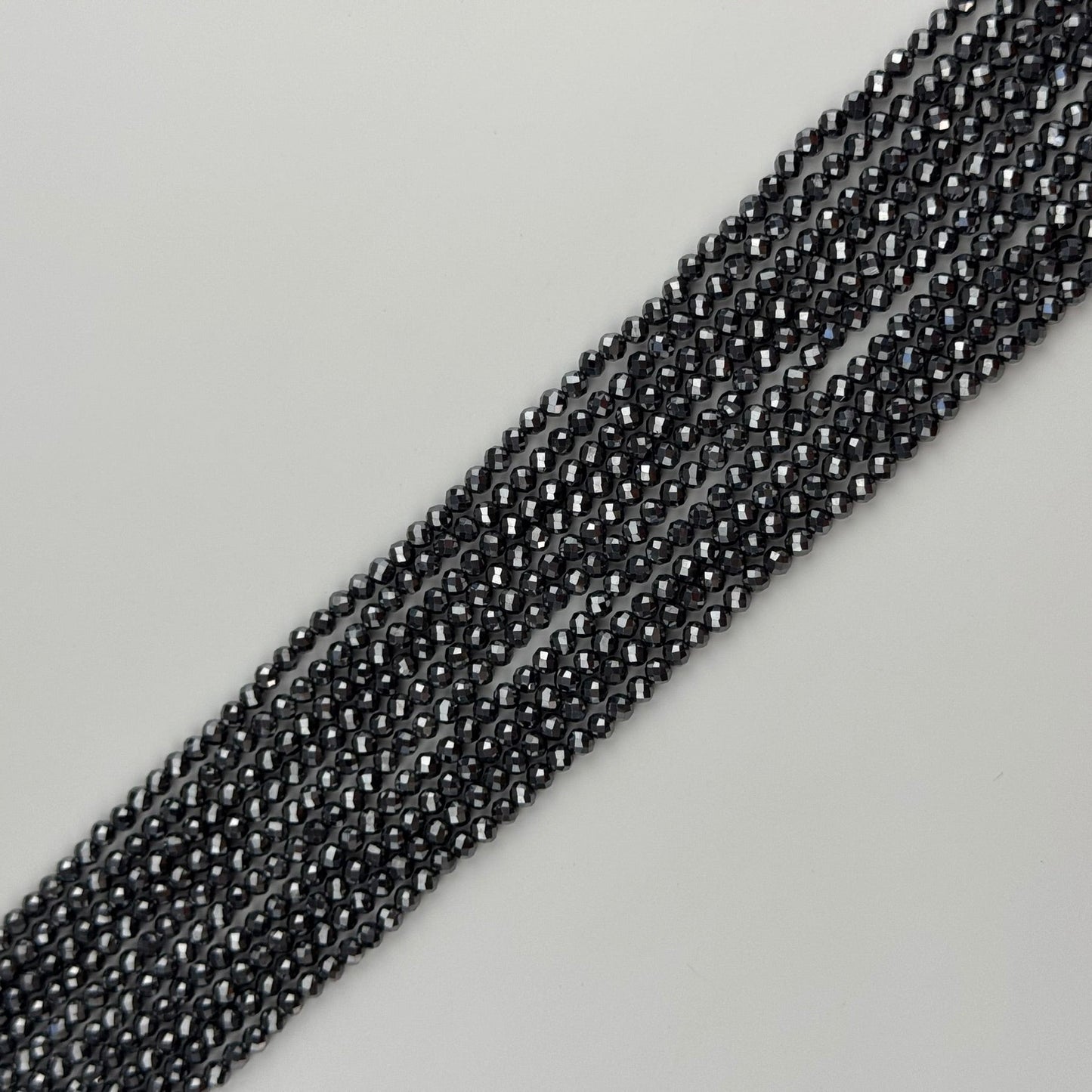 Terahertz Faceted Round Beads
