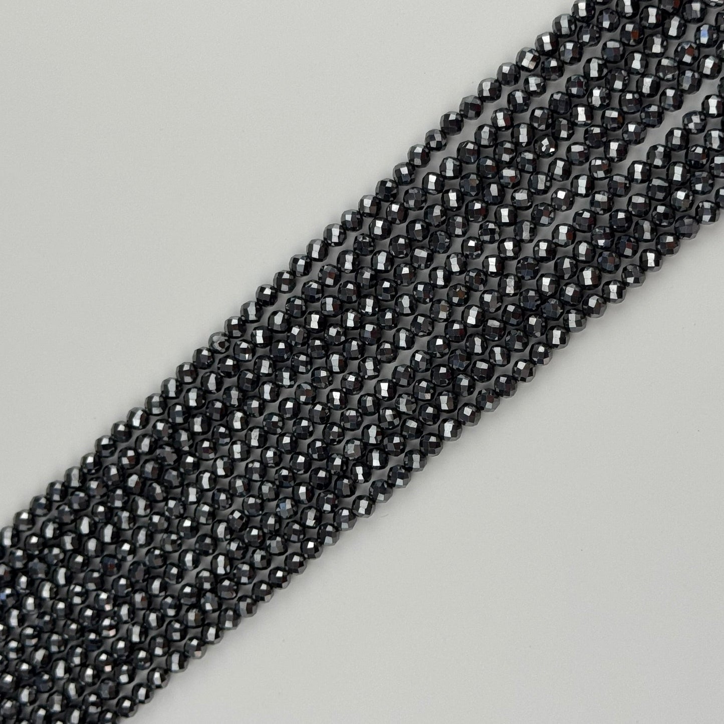 Terahertz Faceted Round Beads