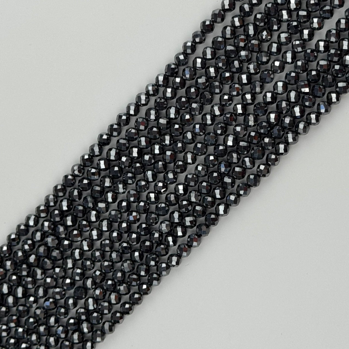Terahertz Faceted Round Beads