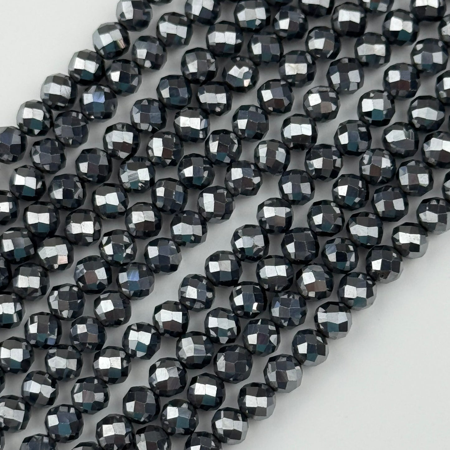 Terahertz Faceted Round Beads