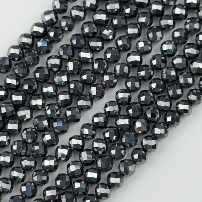 Terahertz Faceted Round Beads