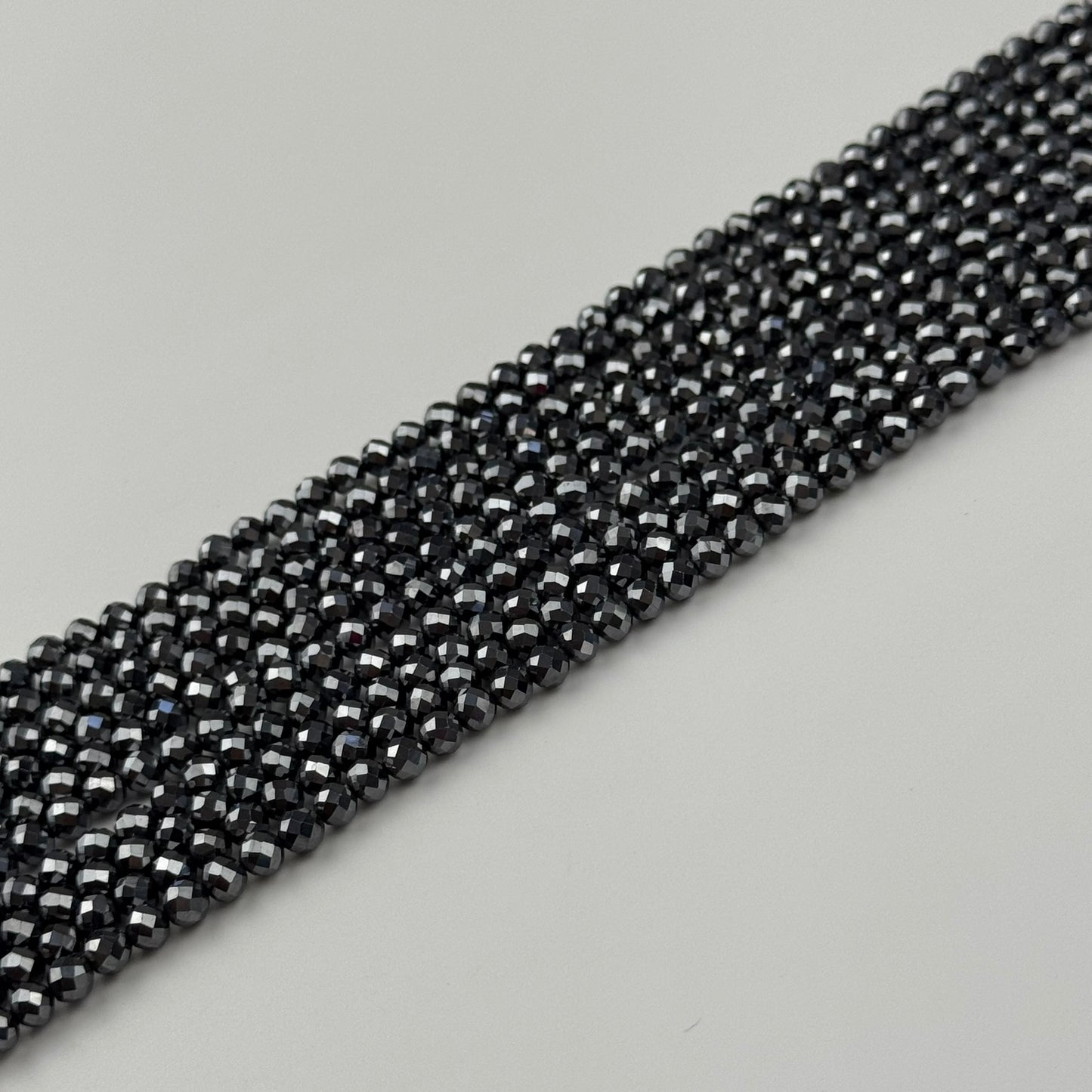 Terahertz Faceted Round Beads