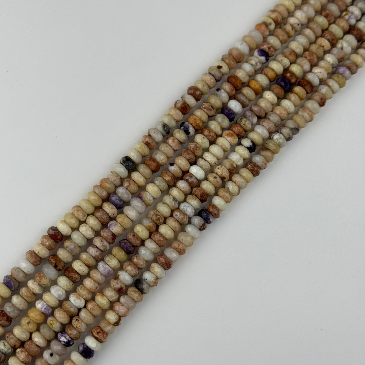 Tiffany Opal Rondelle Faceted Beads