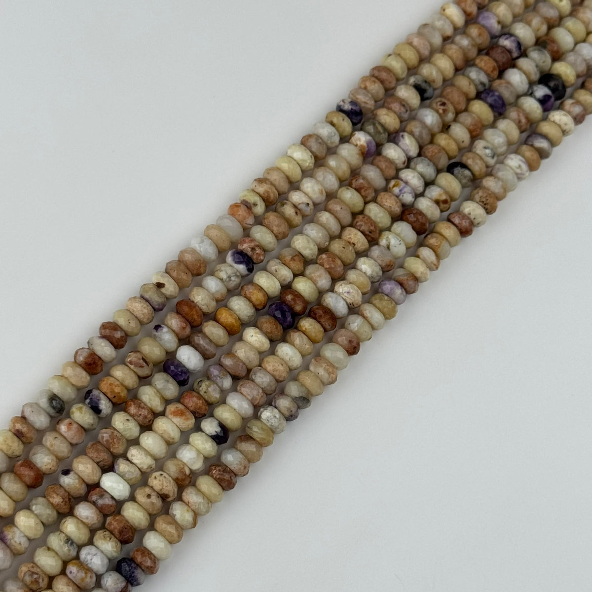 Tiffany Opal Rondelle Faceted Beads