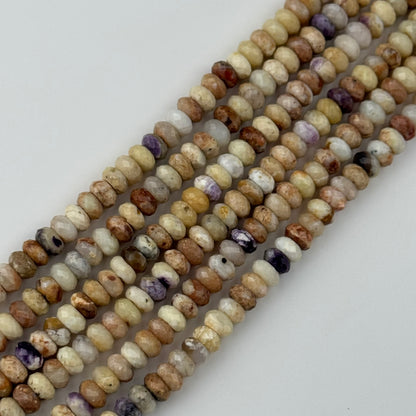 Tiffany Opal Rondelle Faceted Beads