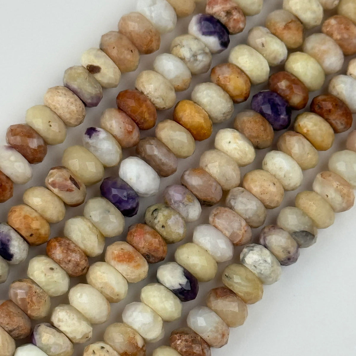 Tiffany Opal Rondelle Faceted Beads