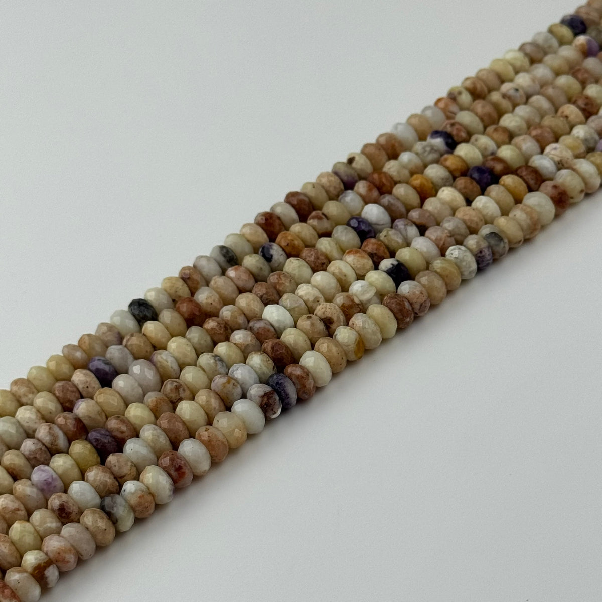 Tiffany Opal Rondelle Faceted Beads