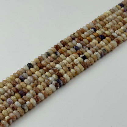 Tiffany Opal Rondelle Faceted Beads