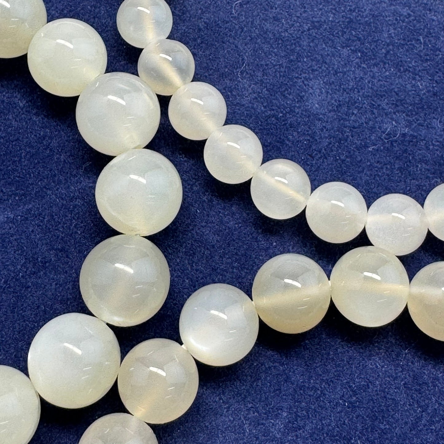 White Chocolate Moonstone Beaded Bracelet – Unique Crystal Jewelry - (AAA Quality)