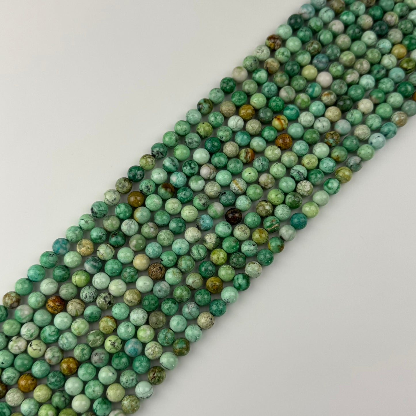 Variscite Beads - Polished Round Beads - (AAA Quality)