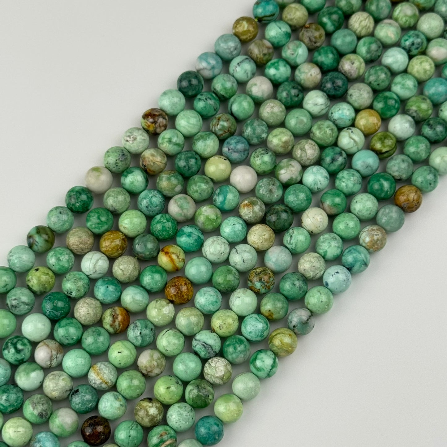 Variscite Beads - Polished Round Beads - (AAA Quality)
