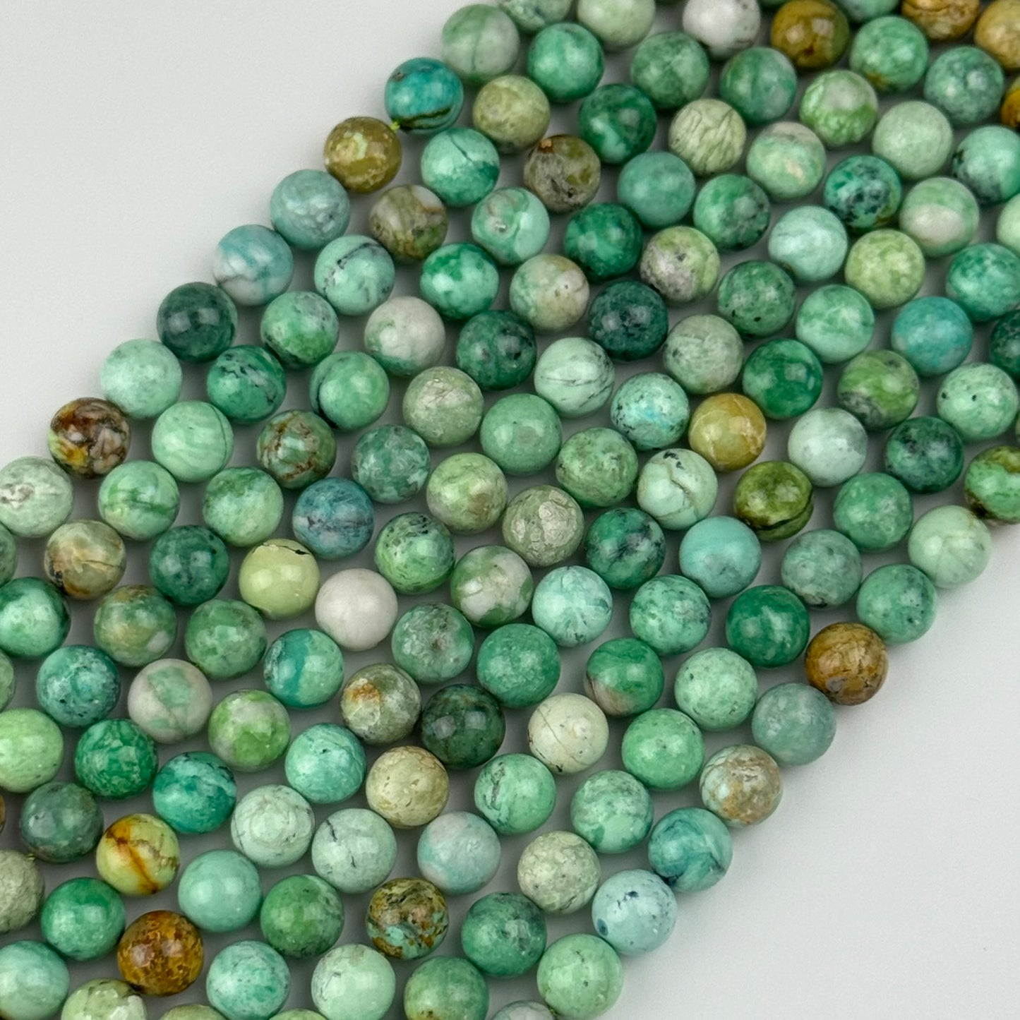 Variscite Beads - Polished Round Beads - (AAA Quality)