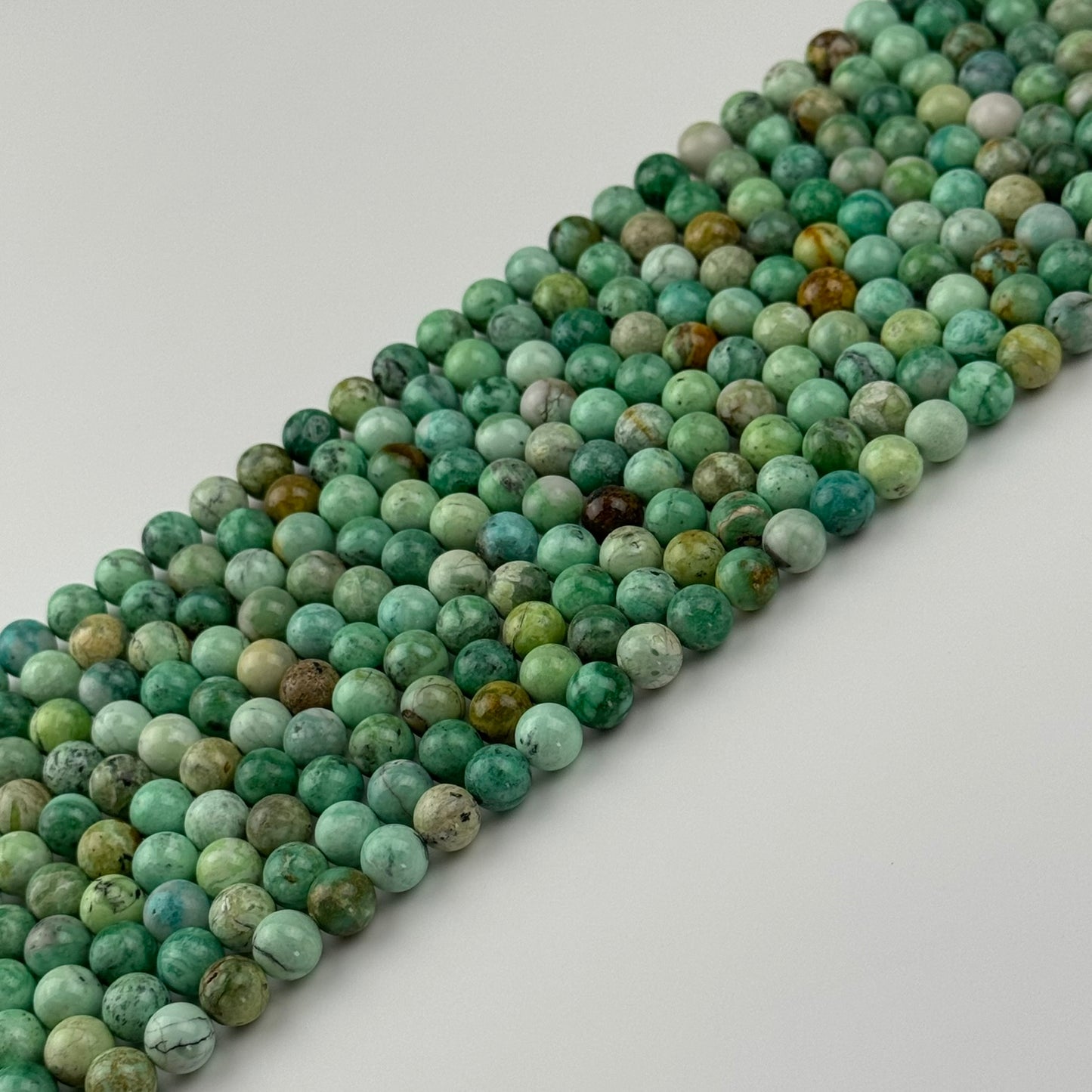 Variscite Beads - Polished Round Beads - (AAA Quality)