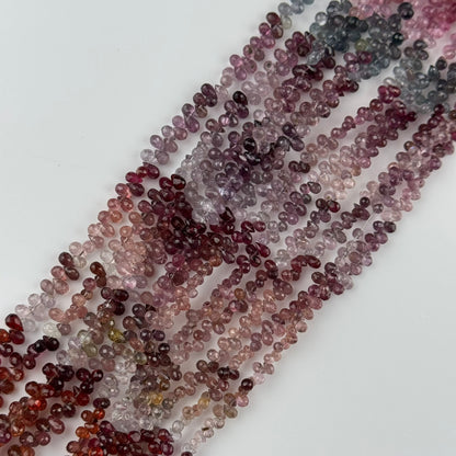 Spinel Faceted Briolette Gemstone Beads (AA Quality)