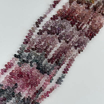 Spinel Faceted Briolette Gemstone Beads (AA Quality)