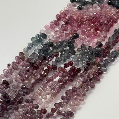 Spinel Faceted Briolette Gemstone Beads (AA Quality)