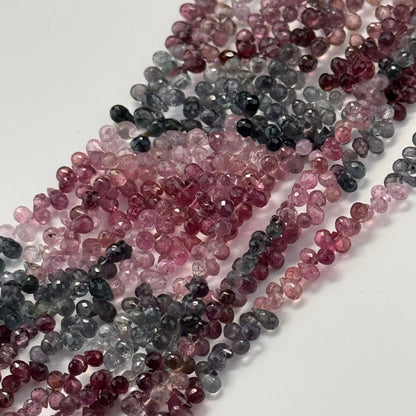 Spinel Faceted Briolette Gemstone Beads (AA Quality)
