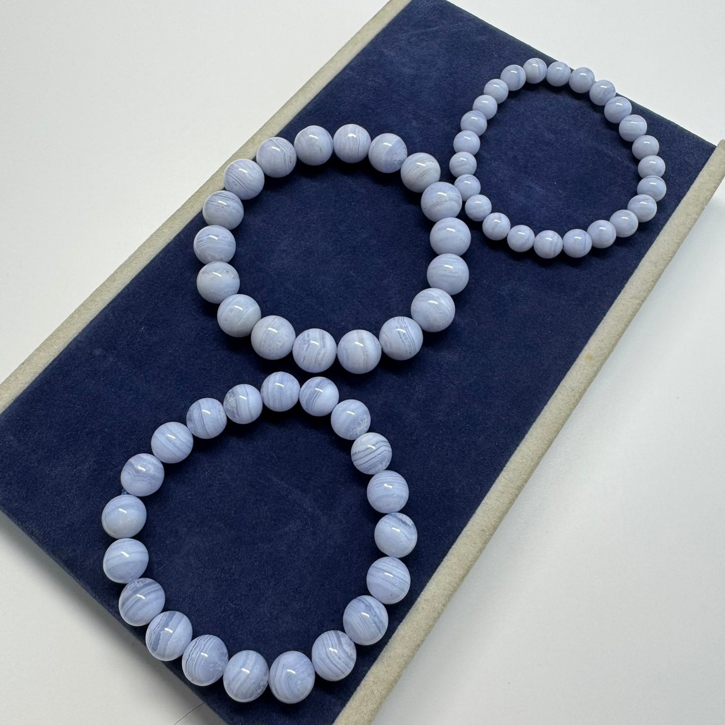 Blue Lace Agate Bracelet – Serene Crystal Jewelry for Mind & Spirit