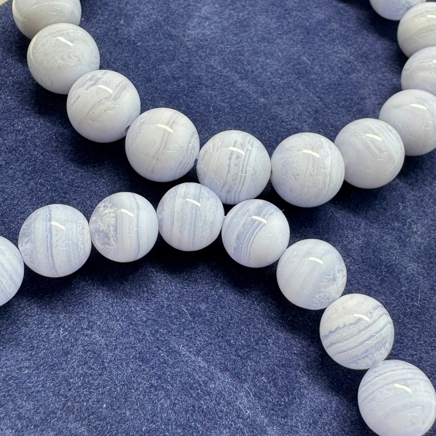 Blue Lace Agate Bracelet – Serene Crystal Jewelry for Mind & Spirit