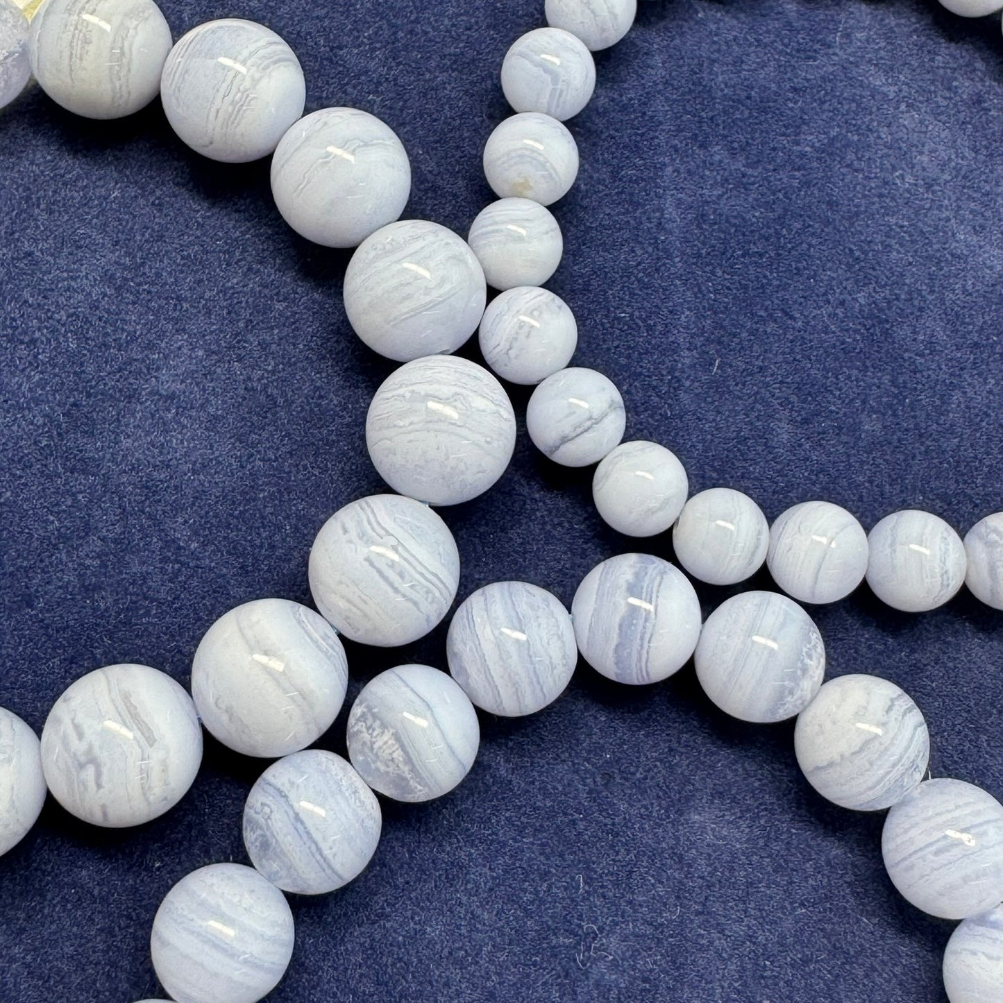 Blue Lace Agate Bracelet – Serene Crystal Jewelry for Mind & Spirit