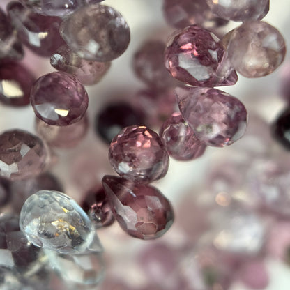 Spinel Faceted Briolette Gemstone Beads (AA Quality)