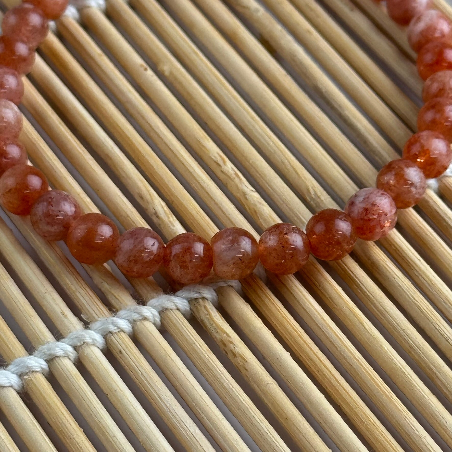 Sunstone Bracelet – Natural Gemstone Jewelry with Radiant Orange Glow - (AA Quality)